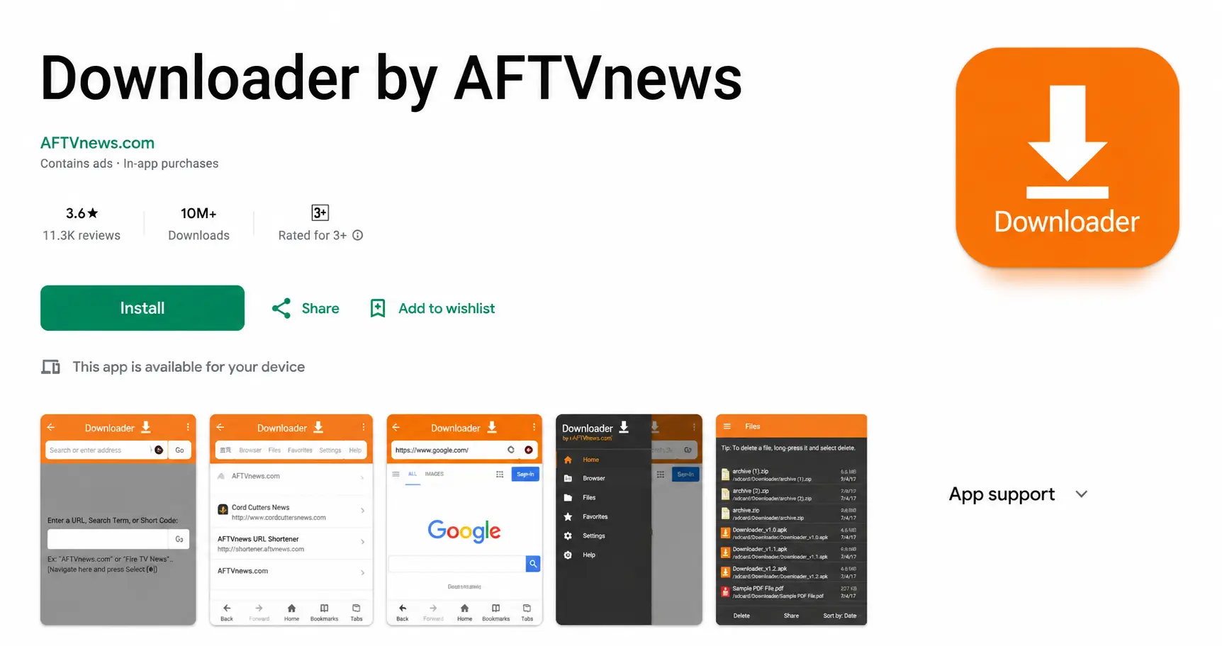 Download Downloader by AFTVnews from Google Play on Android