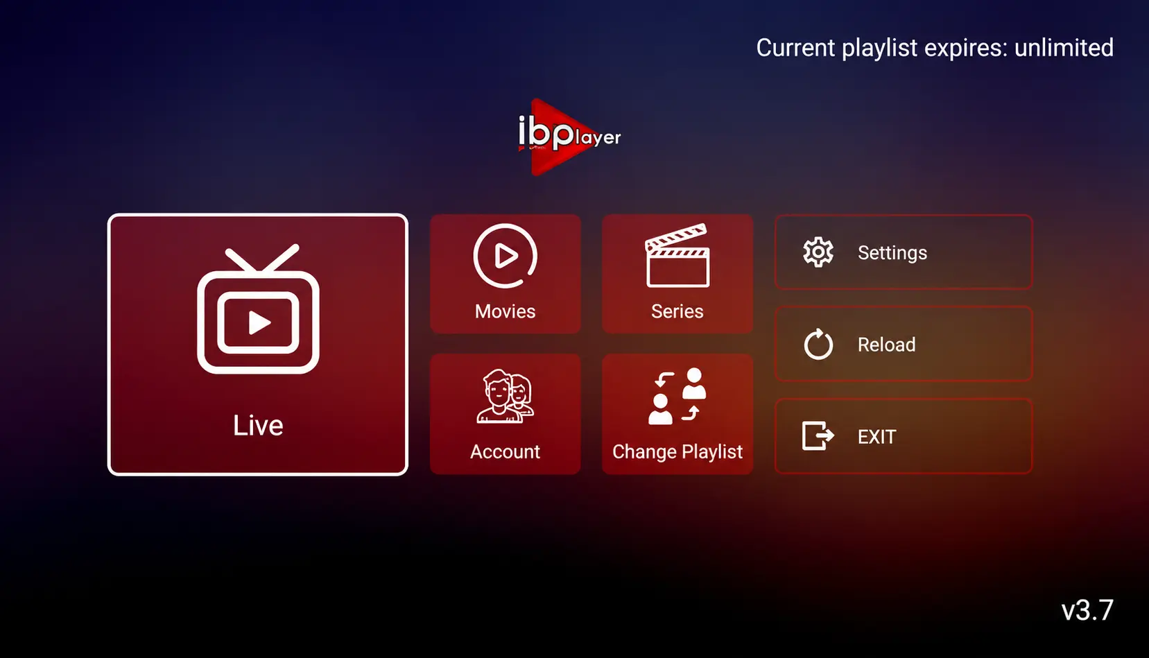 IBO Player Pro on Smart TV