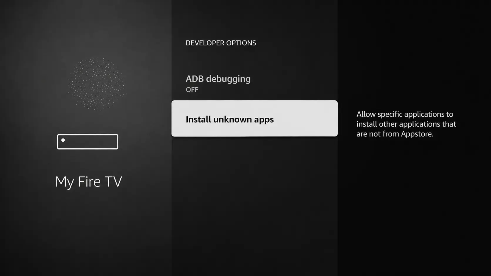 Find Downloader app in unknown apps list on Firestick